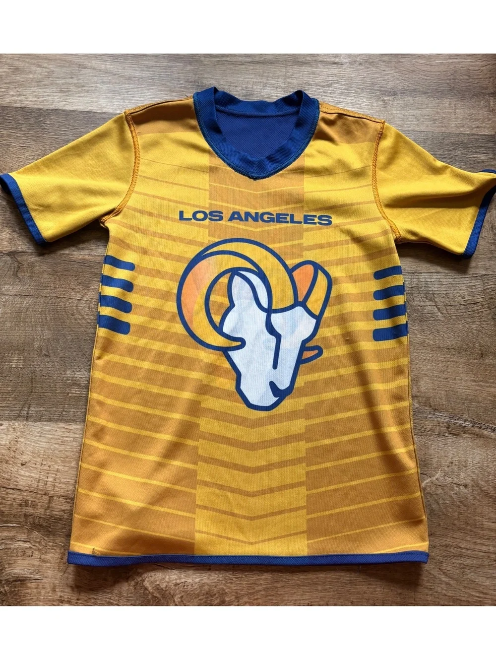 Youth Small Los Angeles Rams Reversable NFL Flag Football Jersey